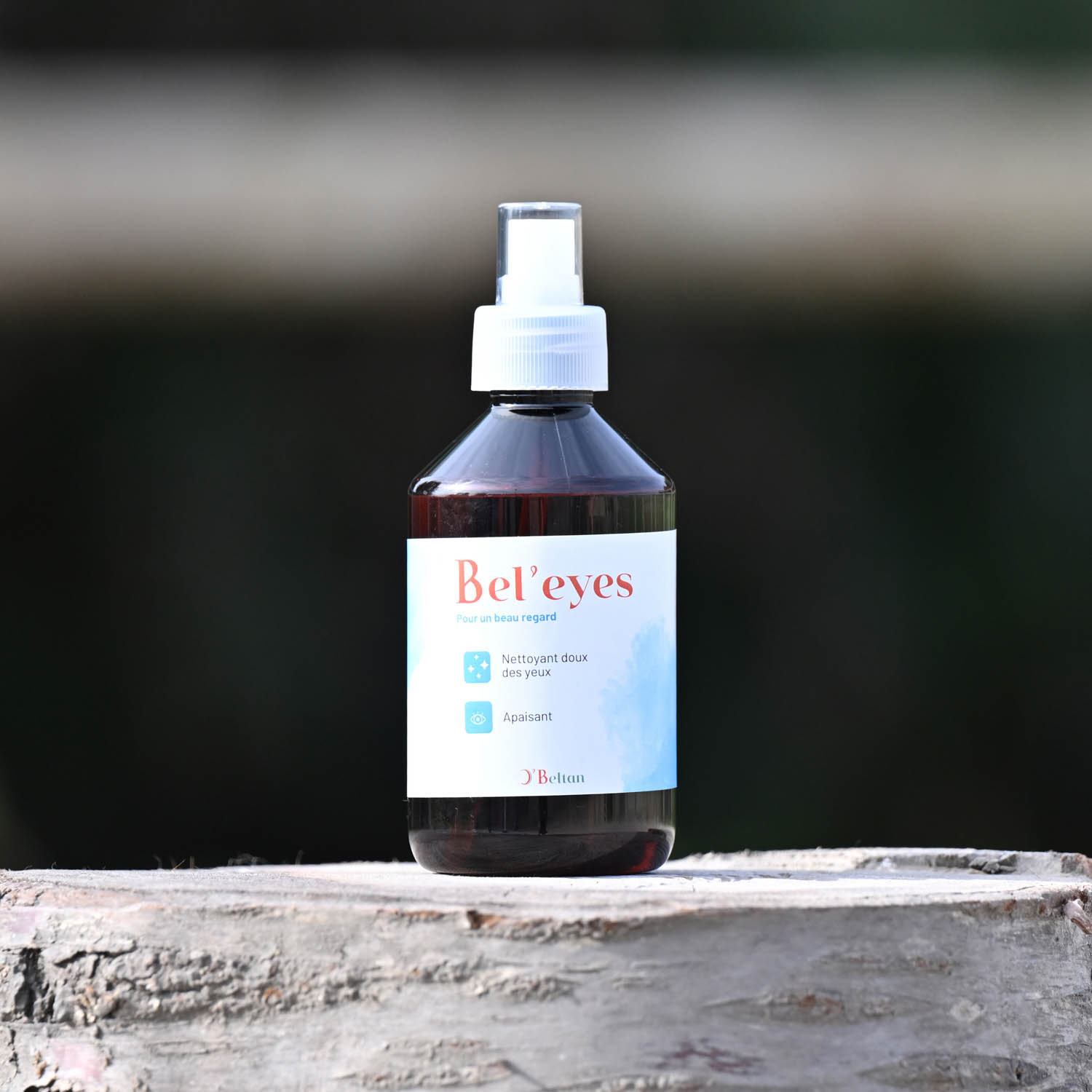 lotion nettoyante yeux cheval Bel'eyes O'Beltan flacon