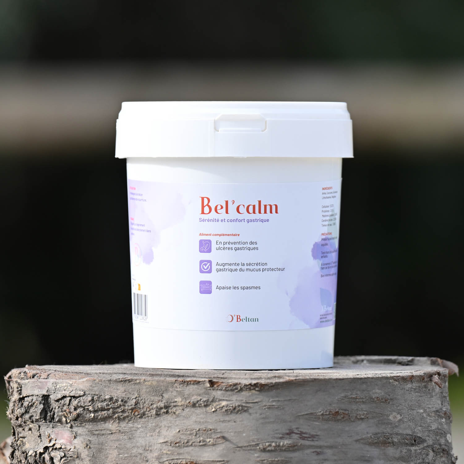 Bel'calm complément naturel ulcère gastrique cheval poudre O'Beltan