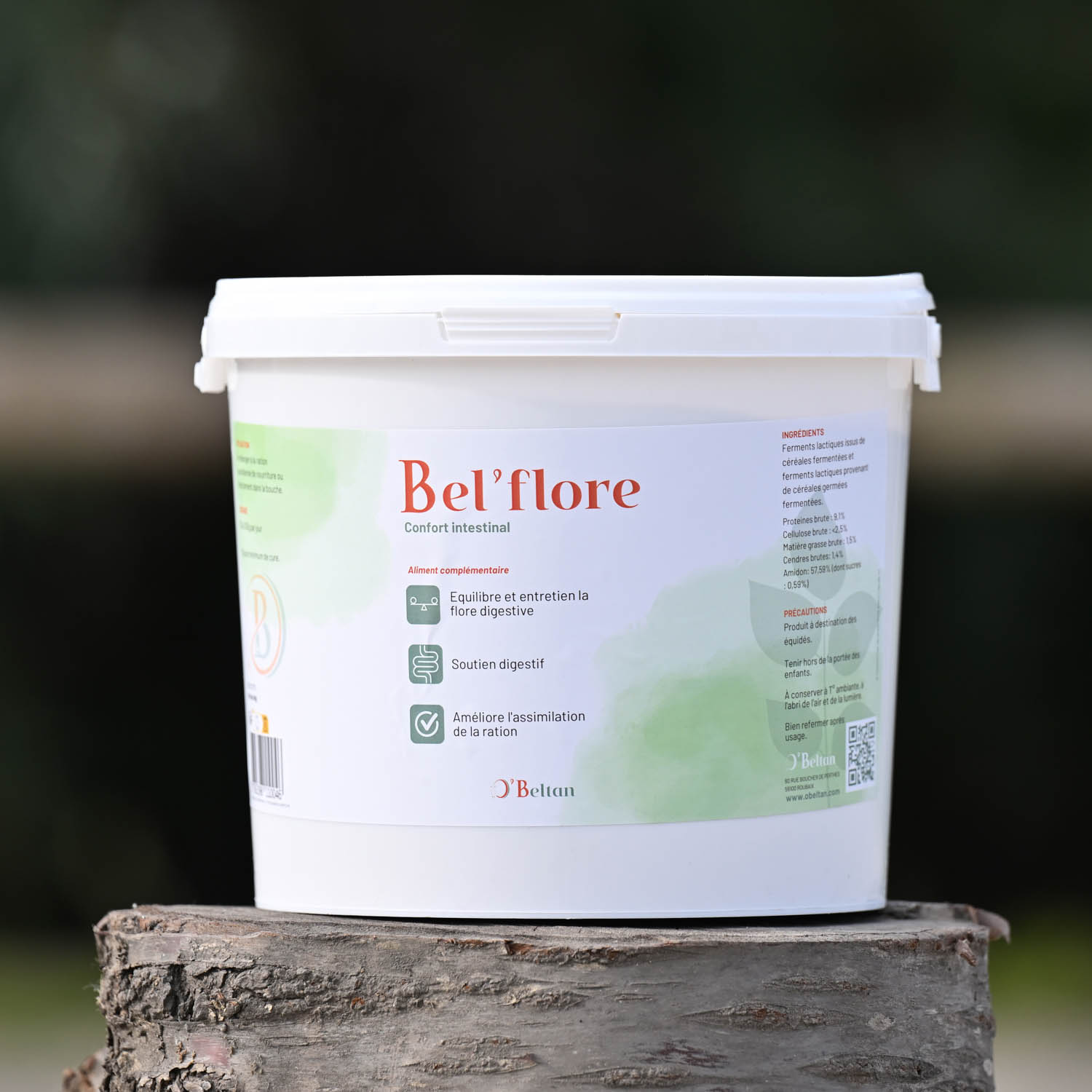 probiotique flore intestinale cheval Bel'flore poudre O'Beltan