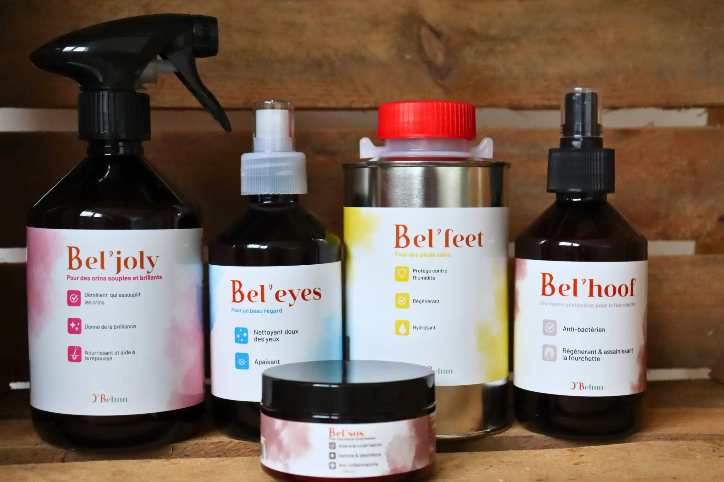 'Grooming kit soin cheval naturel pansage complet O'Beltan